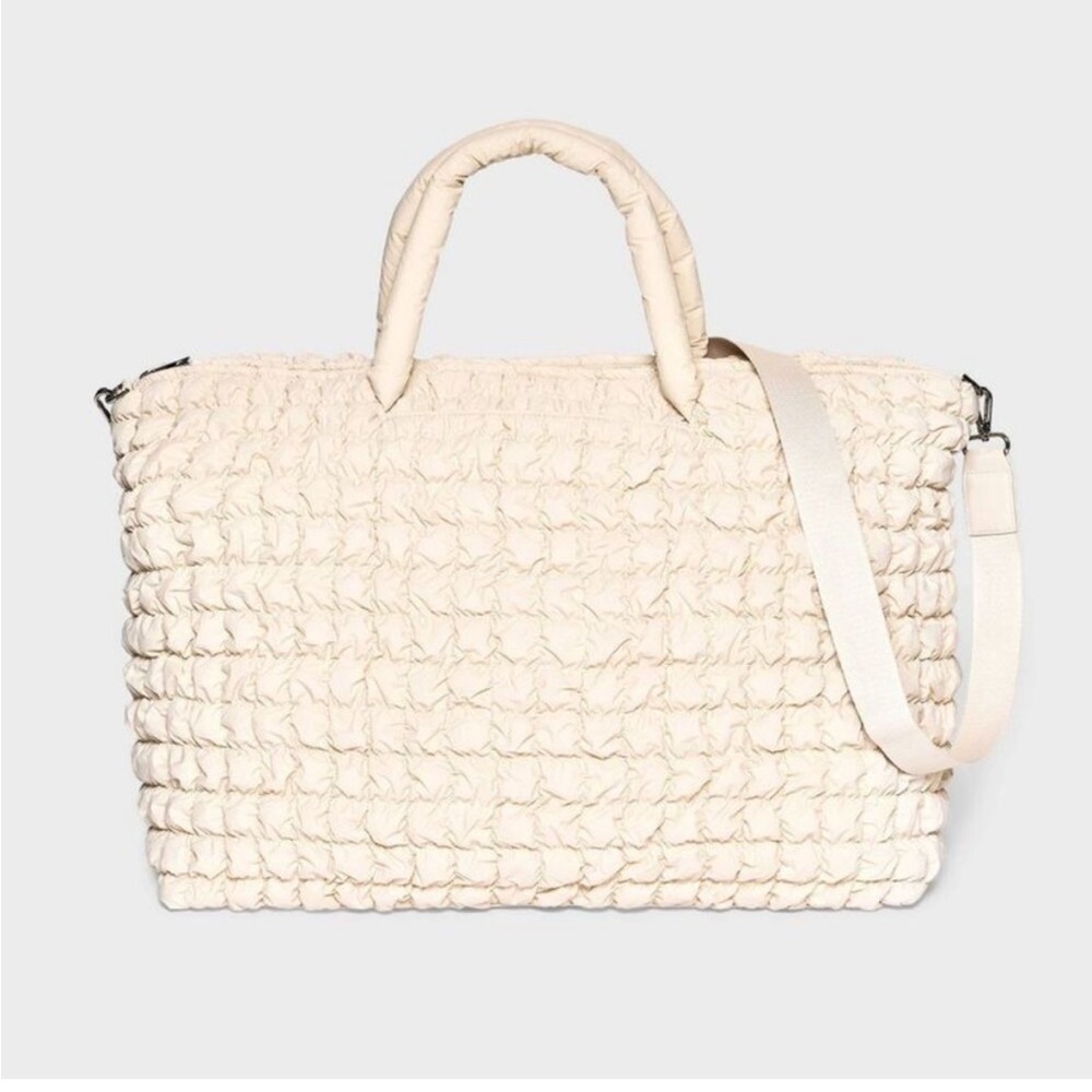 Athleisure Soft Puff Weekender Bag - A New Day Off-White
